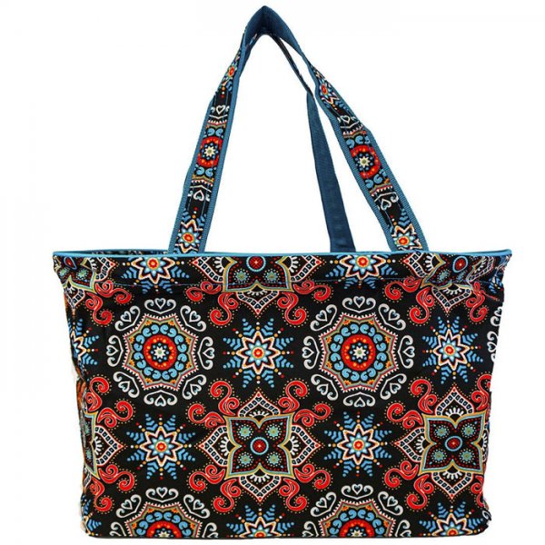 Mosaic Beach Tote Bags