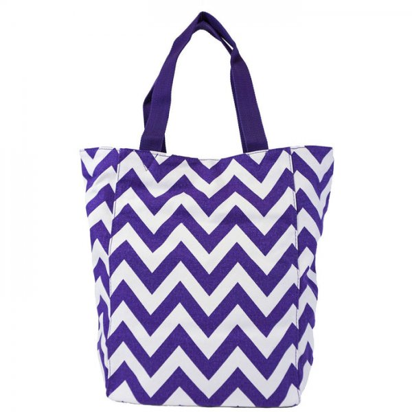 Chevron Large Canvas Tote Bags