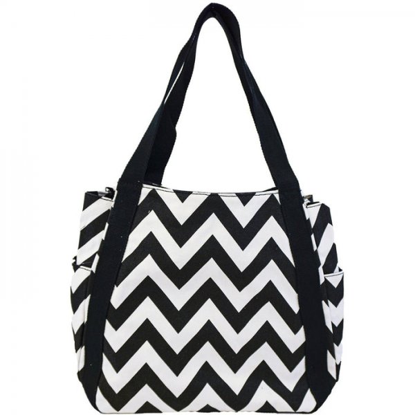 Bucket Tote Bag Chevron