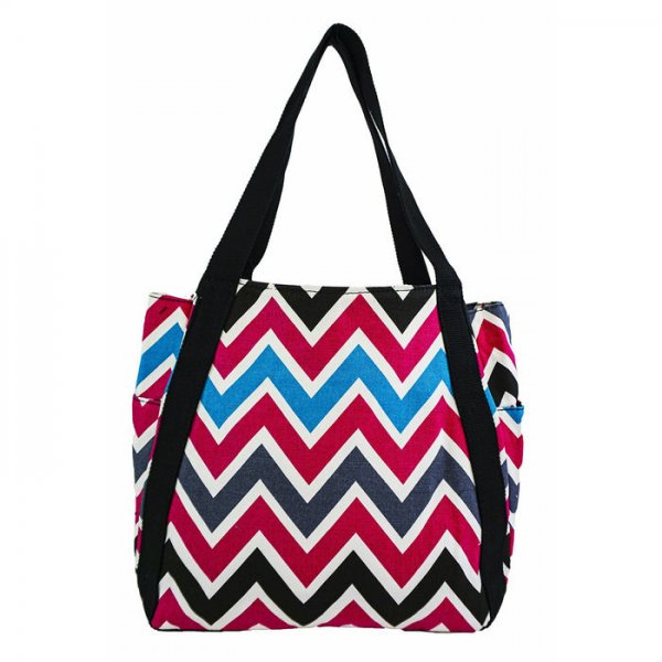 Bucket Tote Bag Chevron