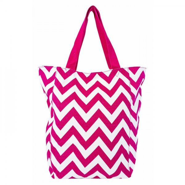 Chevron Large Canvas Tote Bags