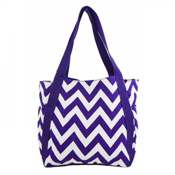 Bucket Tote Bag Chevron